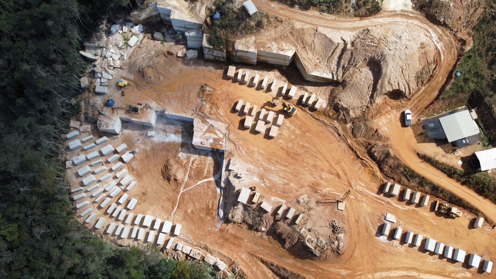 Quarry operations, Minas Gerais, Brazil