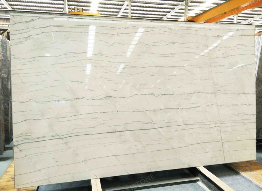 White Quartzite Processed Slabs, Minas Gerais, Brazil