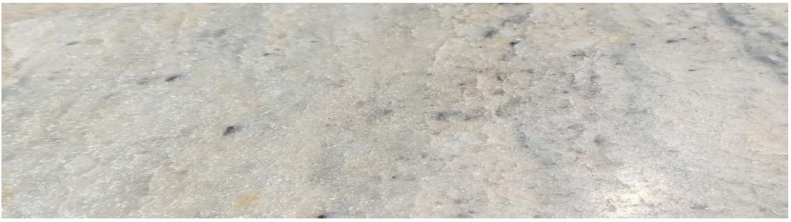 White Quartzite produced from test block, VMC Quarry #2