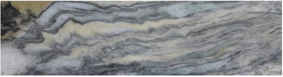 Grey-White Quartzite produced from test block, VMC Quarry #4