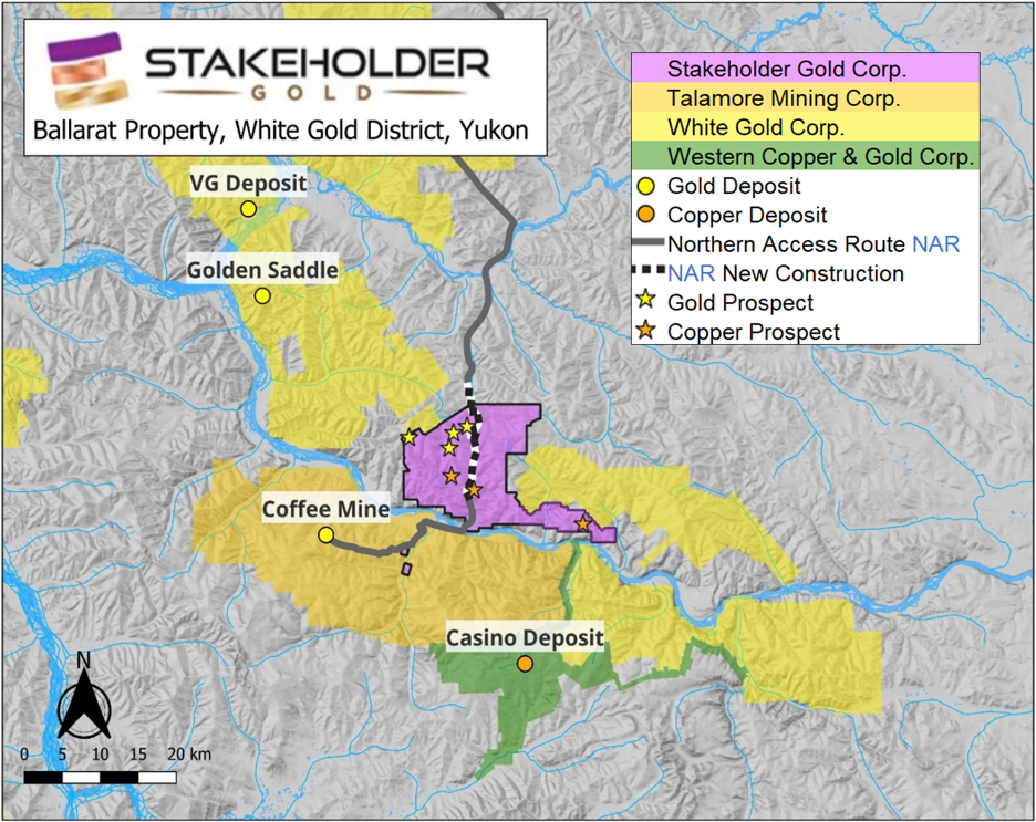 Ballarat Project, White Gold District, Yukon Territory, Canada